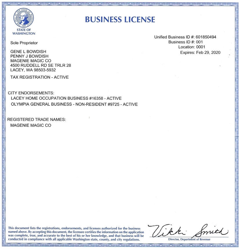 wa state business license